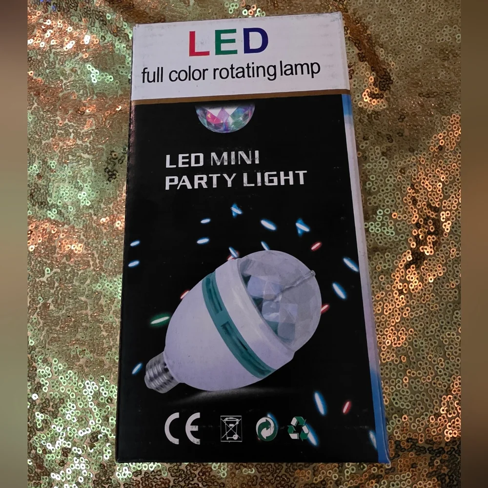 LED Mini Party Light - Full Color Rotating Lamp